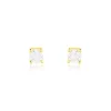 Boucles D'oreilles Puces Victoria Or Jaune Diamant