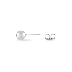 Boucles D'oreilles Puces Virgie Argent Blanc