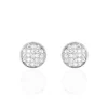 Boucles D'oreilles Puces Yesim Argent Blanc Oxyde De Zirconium