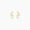 Boucles D'Oreilles Puces Zsofia Or Jaune Diamant