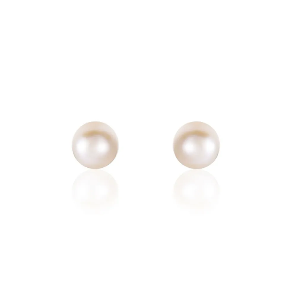 Boucles D'oreilles Suki Or Jaune Perle De Culture