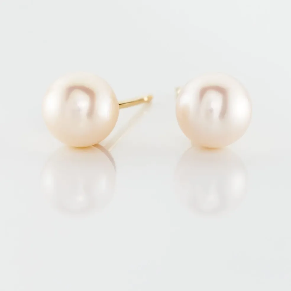 Boucles D'oreilles Suki Or Jaune Perle De Culture