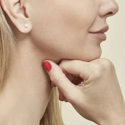 Boucles D'oreilles Suki Or Jaune Perle De Culture