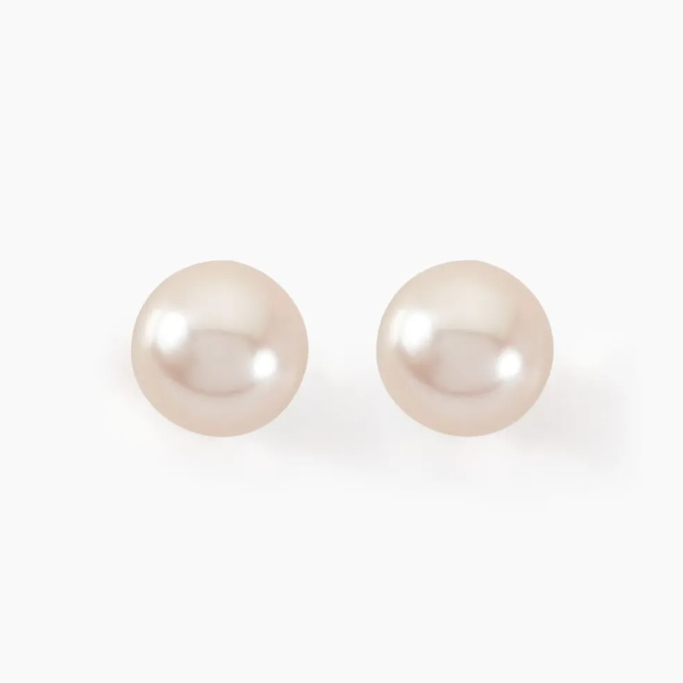 Boucles D'oreilles Suki Or Jaune Perle De Culture