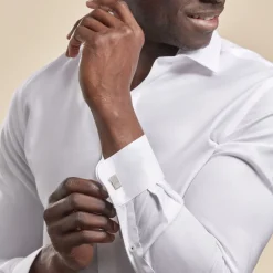 Boutons De Manchette Acier Blanc Moritz