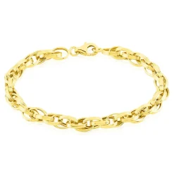 Bracelet Aaron Maille Fantaisie Or Jaune