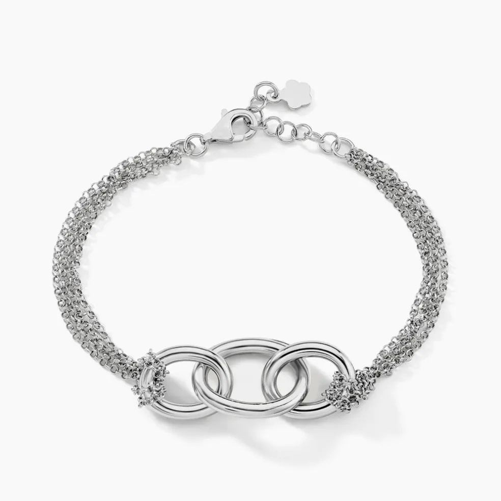Bracelet Abassia Argent Blanc