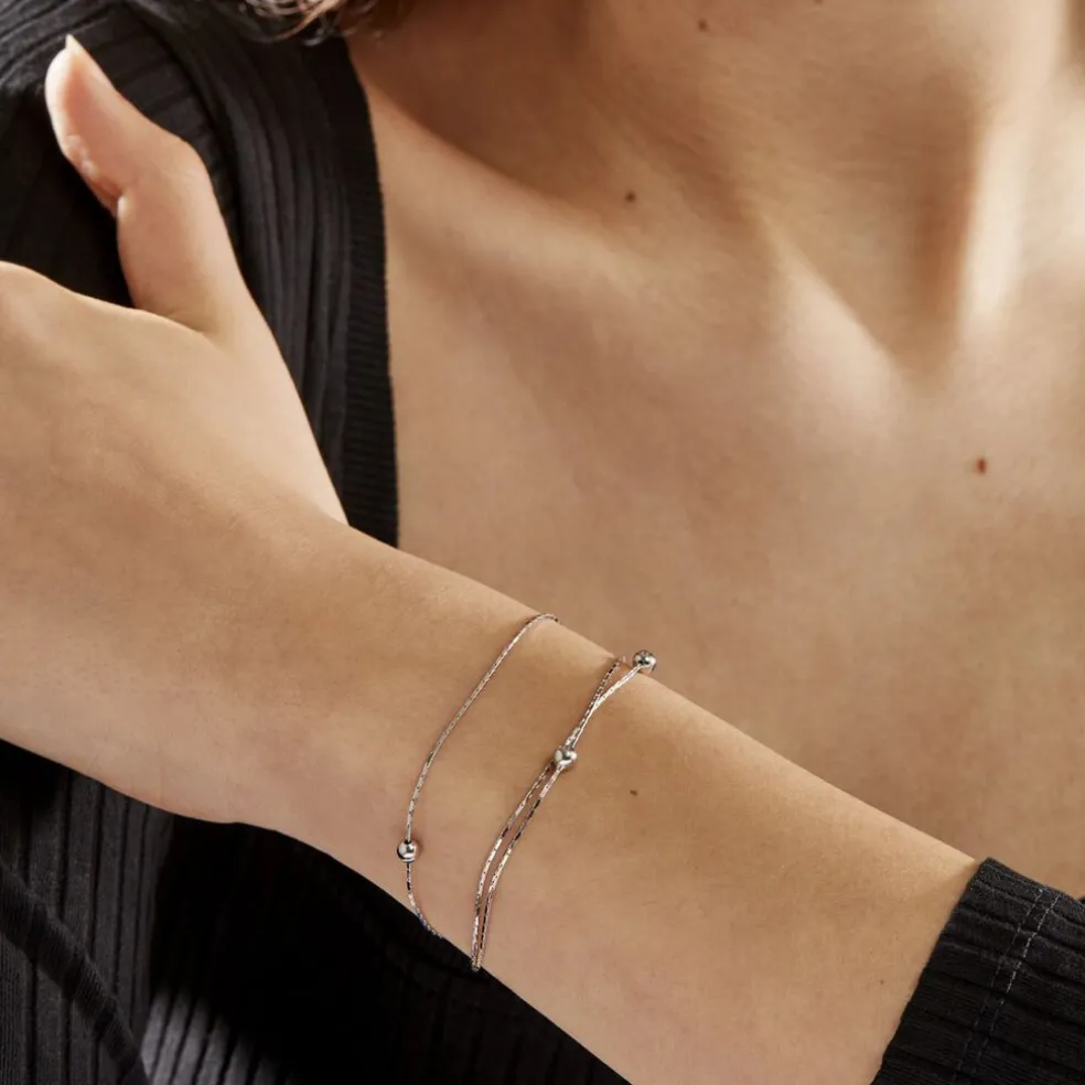 Bracelet Abbie Argent Blanc