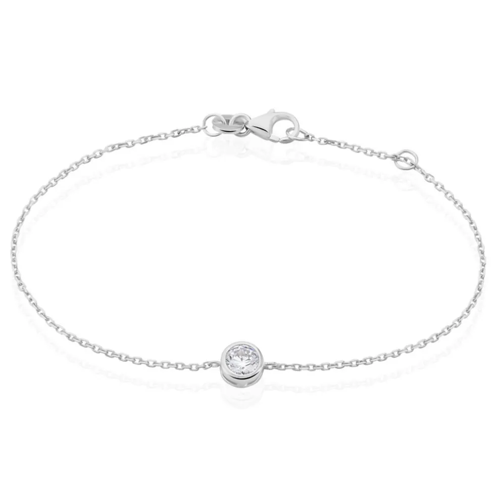 Bracelet Abha Argent Blanc Oxyde De Zirconium