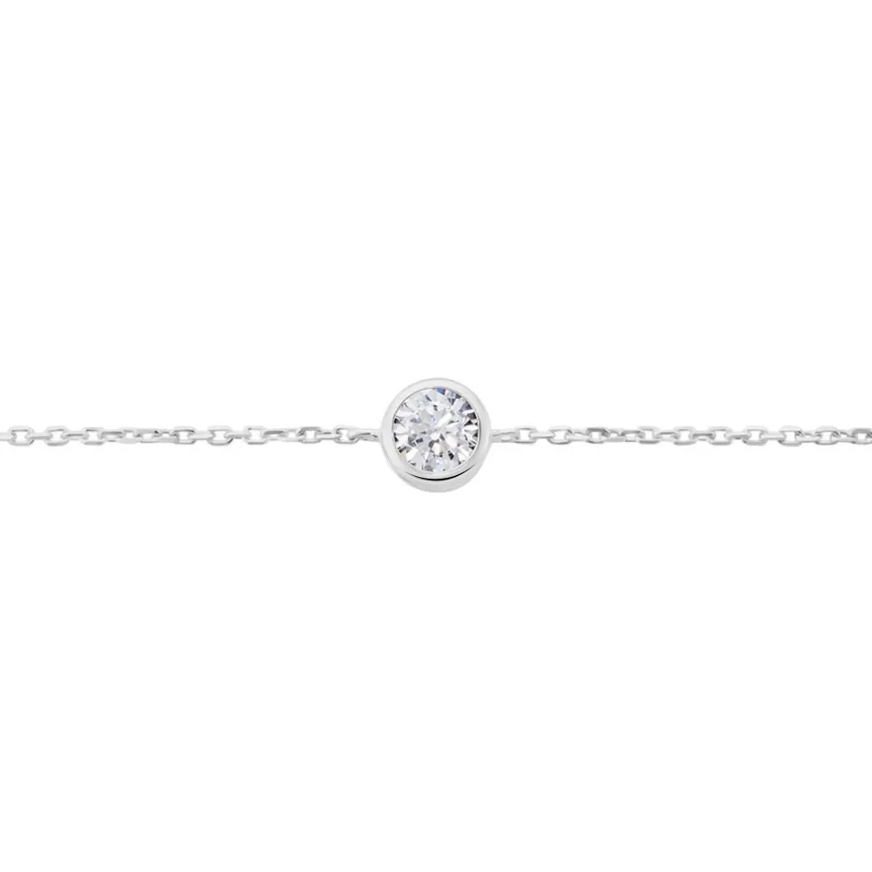 Bracelet Abha Argent Blanc Oxyde De Zirconium