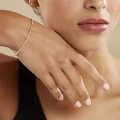 Bracelet Abie Torsade Argent Bicolore