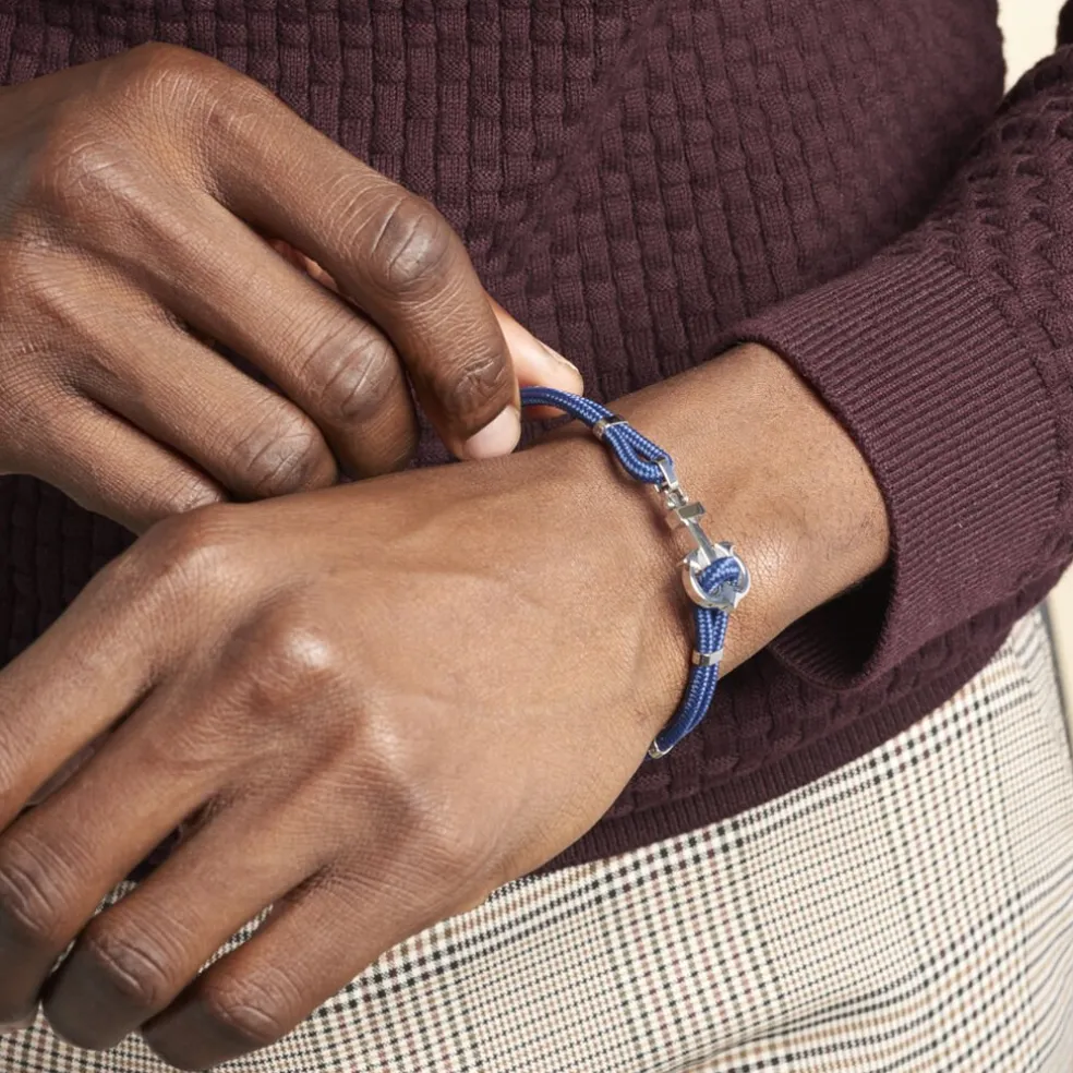 Bracelet Acier Blanc Analya Cordon