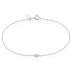 Bracelet Adhira Or Blanc Diamant