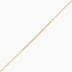 Bracelet Ajith Or Jaune Oxyde De Zirconium