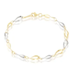 Bracelet Alejo Maille Fantaisie Or Bicolore