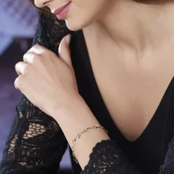 Bracelet Alejo Maille Fantaisie Or Bicolore