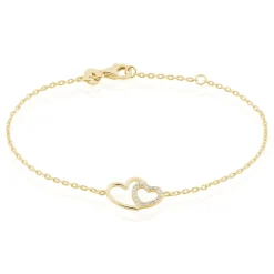 Bracelet Alexandra Plaqué Or Jaune Oxyde De Zirconium
