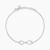 Bracelet Alissone Argent Blanc