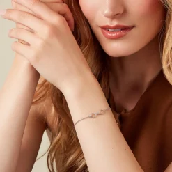 Bracelet Alissone Argent Blanc