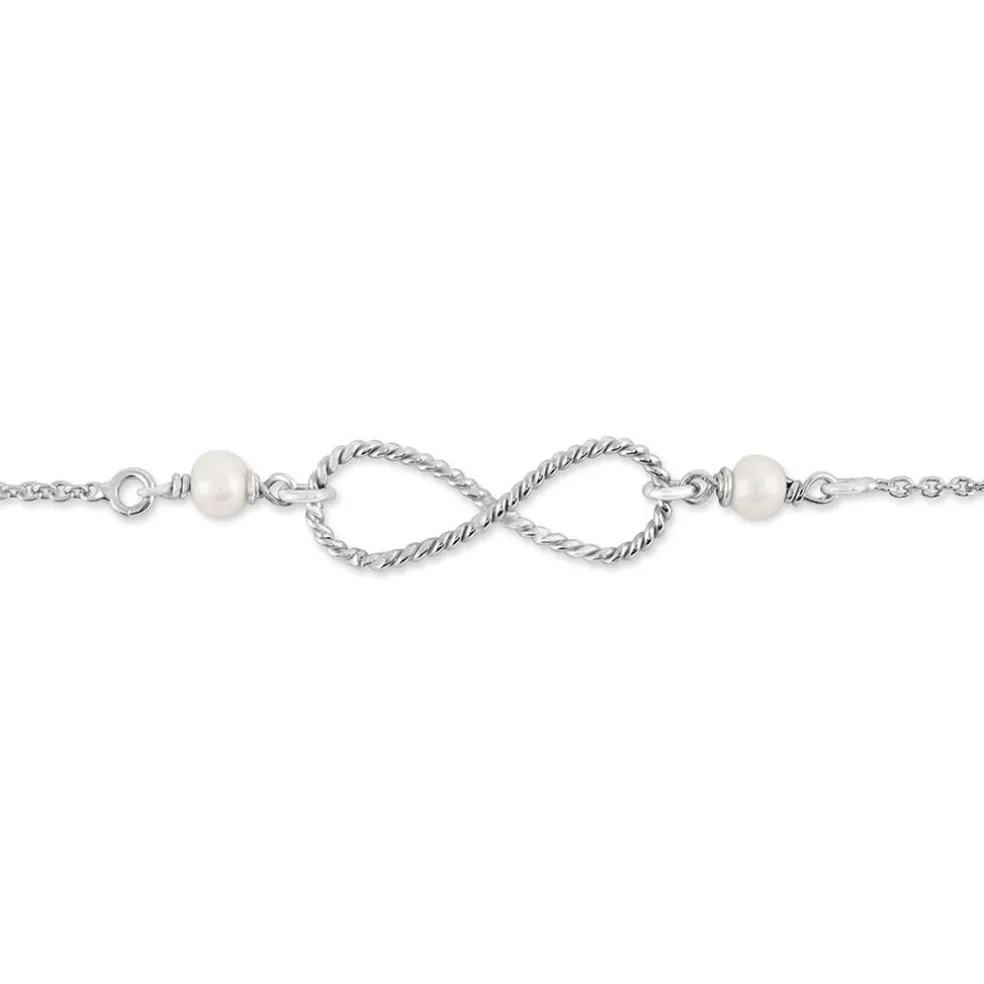 Bracelet Aliya Argent Blanc Pierre De Synthese