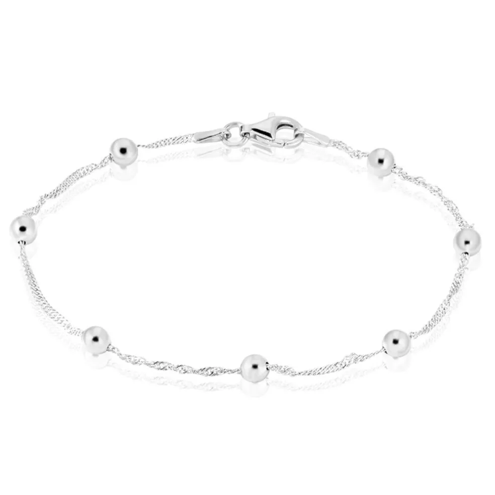 Bracelet Amarylis Argent Blanc