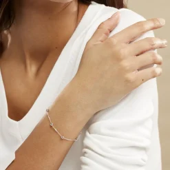Bracelet Amarylis Argent Blanc