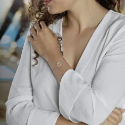 Bracelet Ambroisie Argent Blanc Oxyde De Zirconium