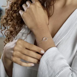 Bracelet Ambroisie Argent Blanc Oxyde De Zirconium