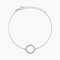 Bracelet Ambroisie Argent Blanc Oxyde De Zirconium