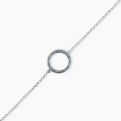 Bracelet Ambroisie Argent Blanc Oxyde De Zirconium