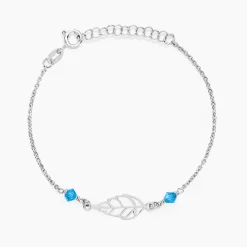 Bracelet Angelika Argent Blanc Pierre De Synthese