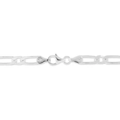 Bracelet Anilo Maille Alternee 1/1 Argent Blanc