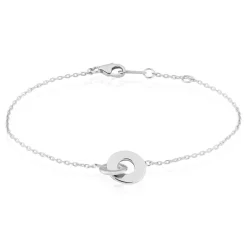 Bracelet Anjeza Argent Blanc