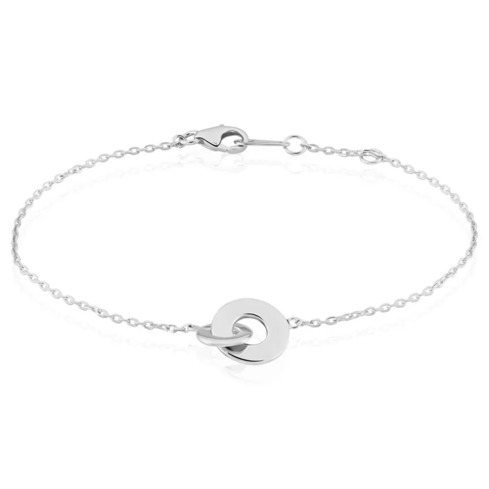 Bracelet Anjeza Argent Blanc