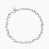 Bracelet Anka Argent Blanc Oxyde De Zirconium