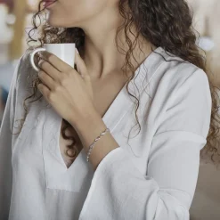 Bracelet Anka Argent Blanc Oxyde De Zirconium