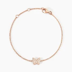 Bracelet Anne-lise Argent Rose Oxyde De Zirconium