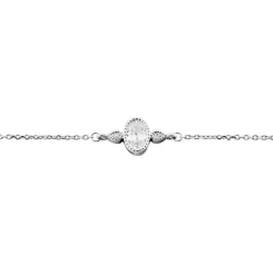 Bracelet Argent Blanc Afonso Oxyde De Zirconium