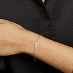 Bracelet Argent Blanc Afonso Oxyde De Zirconium