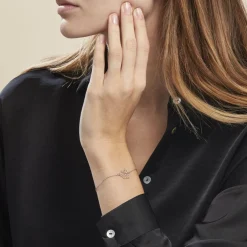 Bracelet Argent Blanc Alekdandarine