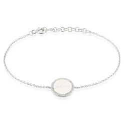 Bracelet Argent Blanc Amika Oxydes De Zirconium