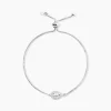 Bracelet Argent Blanc Andromeda Oxydes De Zirconium