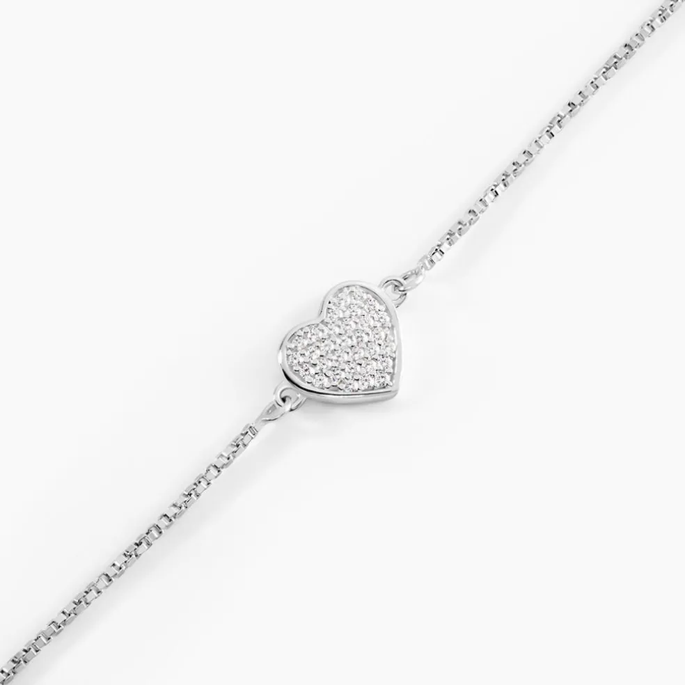 Bracelet Argent Blanc Annice Oxydes De Zirconium