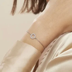 Bracelet Argent Blanc Anrai Oxydes De Zirconium