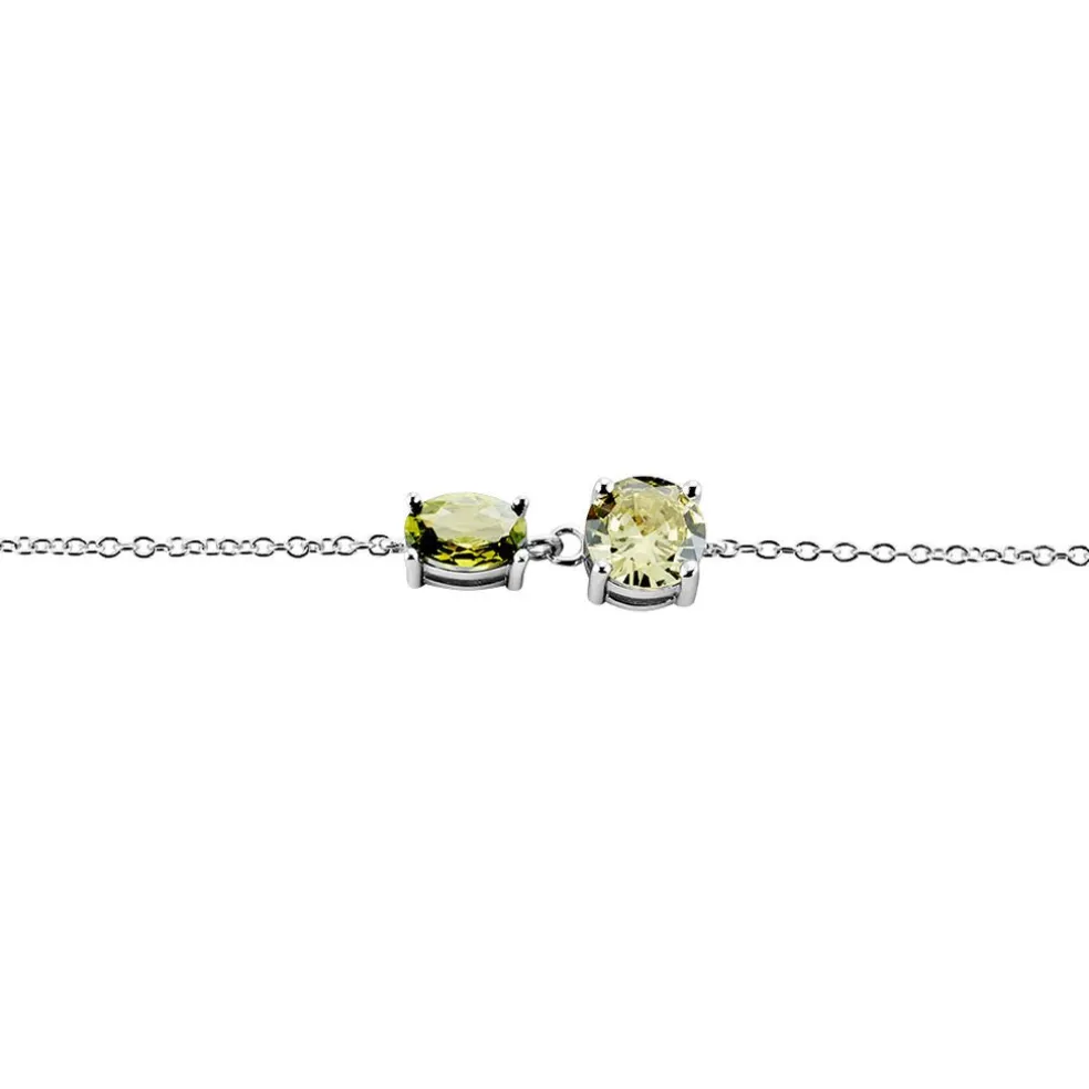 Bracelet Argent Blanc Brenna Oxydes De Zirconium