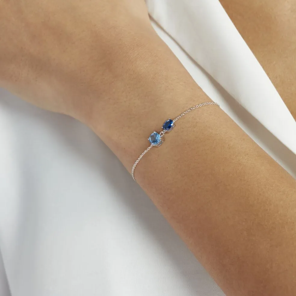 Bracelet Argent Blanc Brenna Oxydes De Zirconium