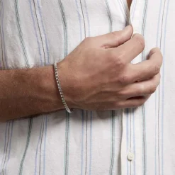 Bracelet Argent Blanc Gustin