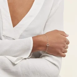 Bracelet Argent Blanc Gyoso