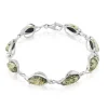 Bracelet Argent Blanc Marie-pauline Ambre