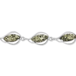 Bracelet Argent Blanc Marie-pauline Ambre